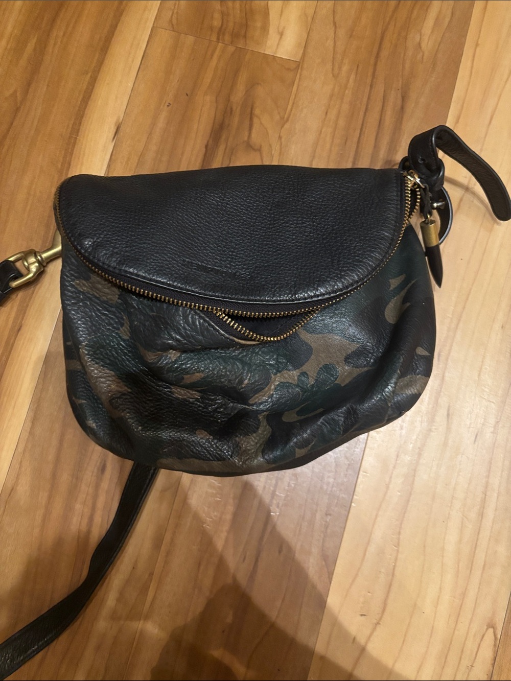 Camo leather Mini Windbourne crossbody purse hand bag by Kempton & Co